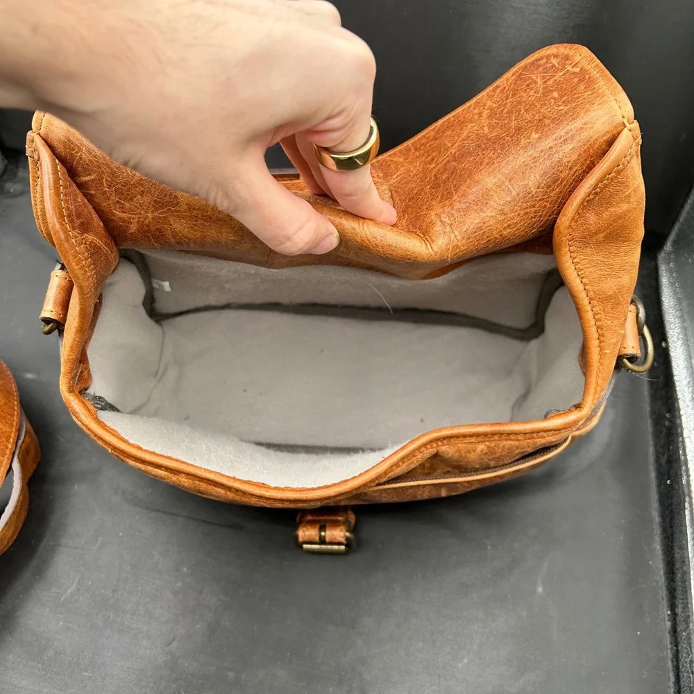 ONA The Bowery Leather Camera Bag Antique Cognac Messenger Shoulder Bag